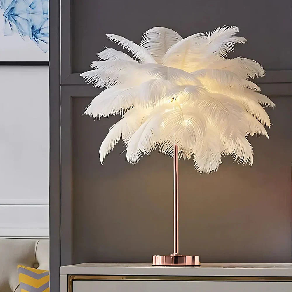LumaPalm Feather Palm Tree Lamp