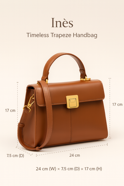 Inès | Timeless Trapeze Handbag