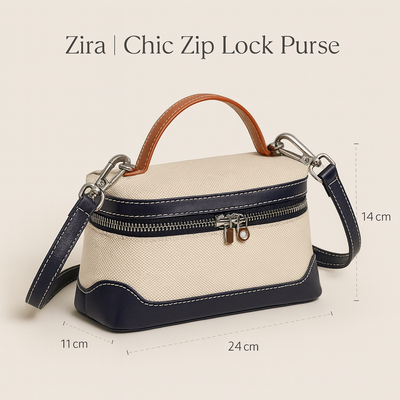 Zira | Chic Zip Lock Purse