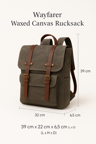 Wayfarer | Waxed Canvas Rucksack