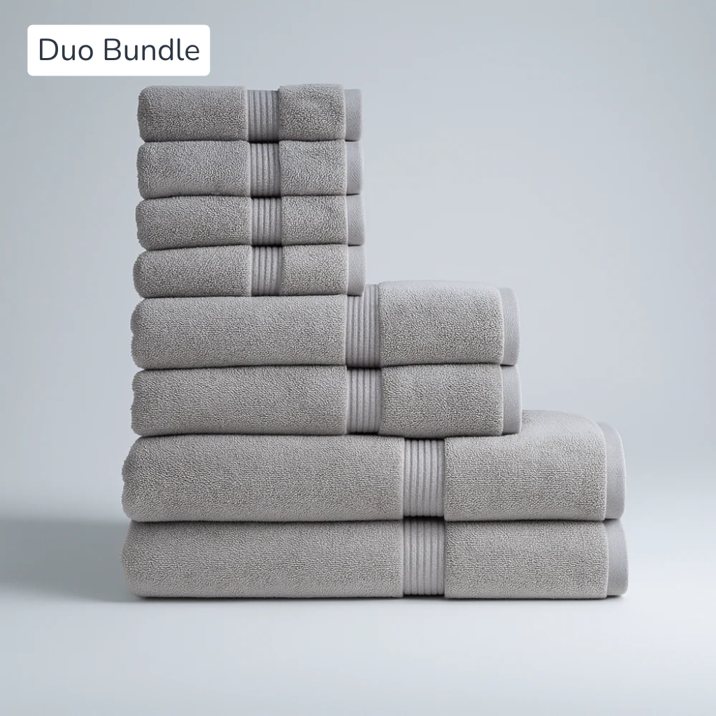 5-Star Hotel Towels – Duo Bath Bundle 8pcs