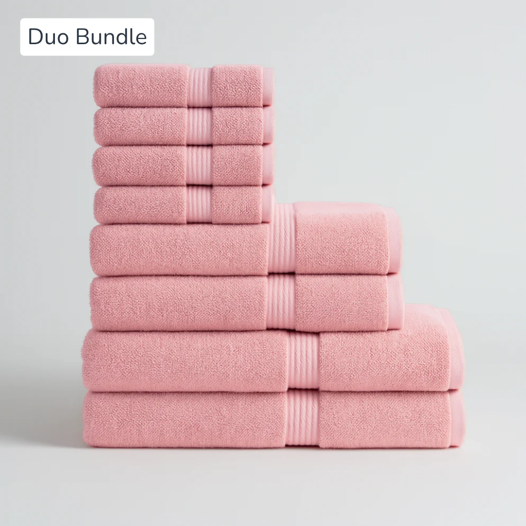 5-Star Hotel Towels – Duo Bath Bundle 8pcs