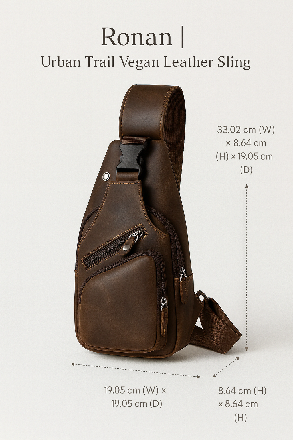 Ronan | Urban Trail Vegan Leather Sling