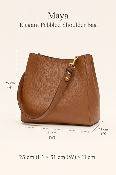 Maya | Elegant Pebbled Shoulder Bag
