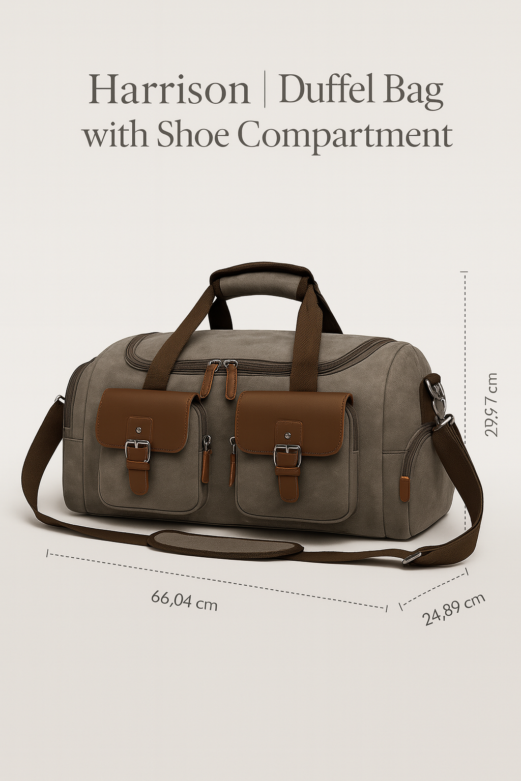 Harrison | Duffel Bag with Shoe Compartment