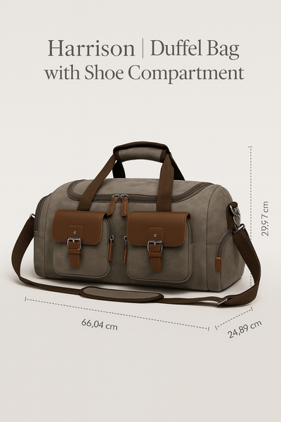 Harrison | Duffel Bag with Shoe Compartment