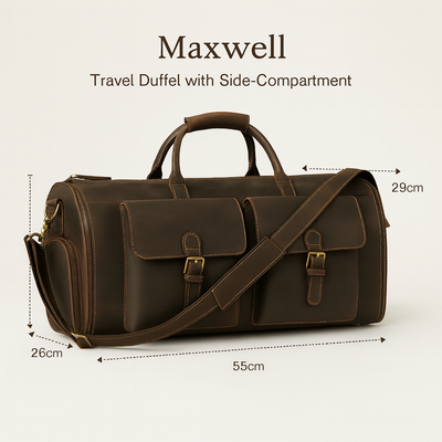 Maxwell | Travel Duffel with Side-Compartment