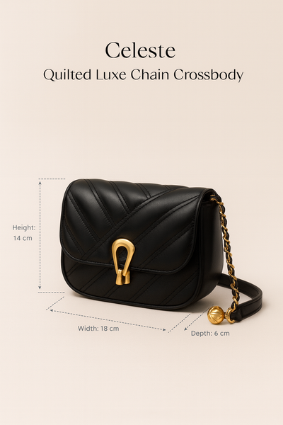 Celeste | Quilted Luxe Chain Crossbody