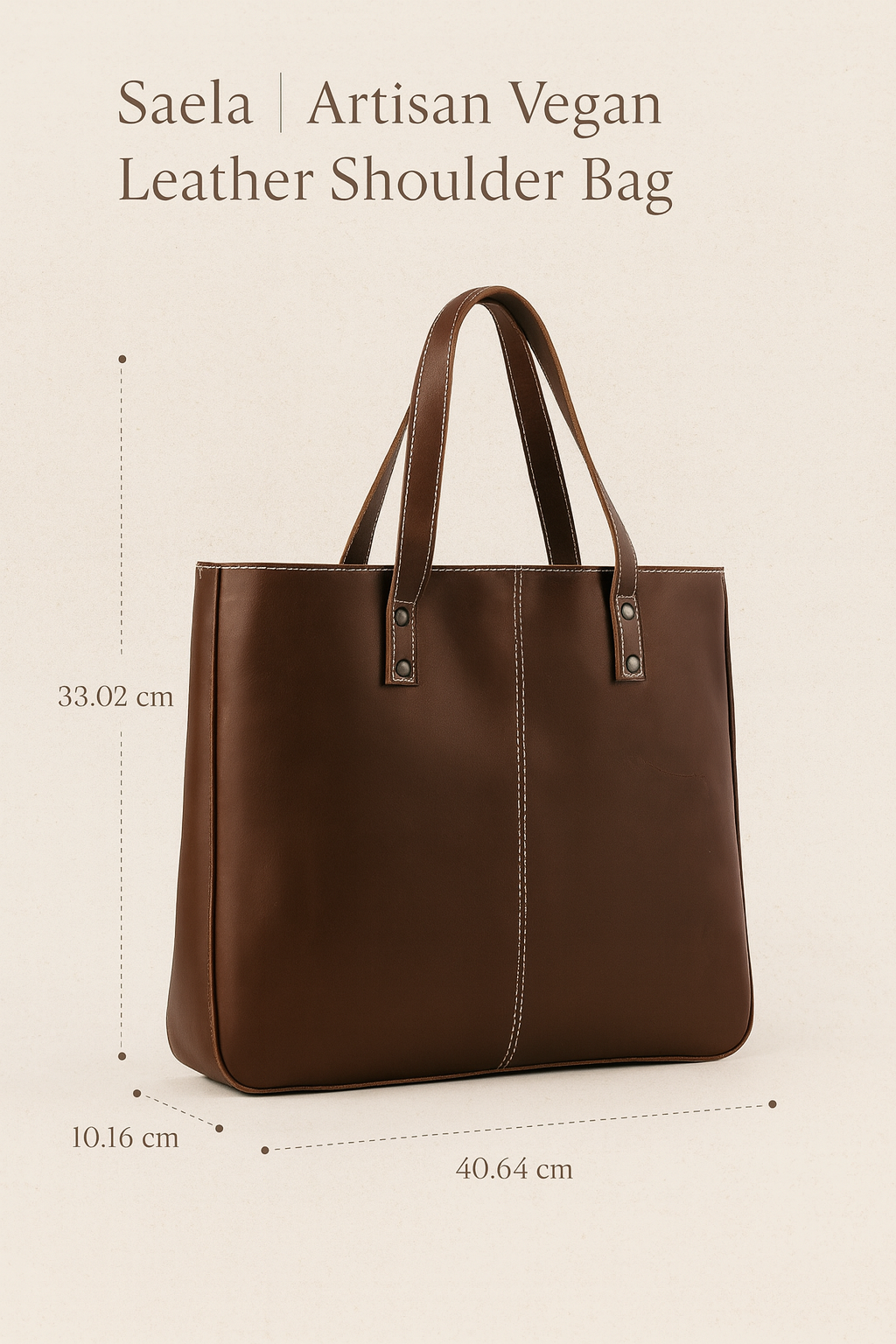 Saela | Artisan Vegan Leather Shoulder Bag