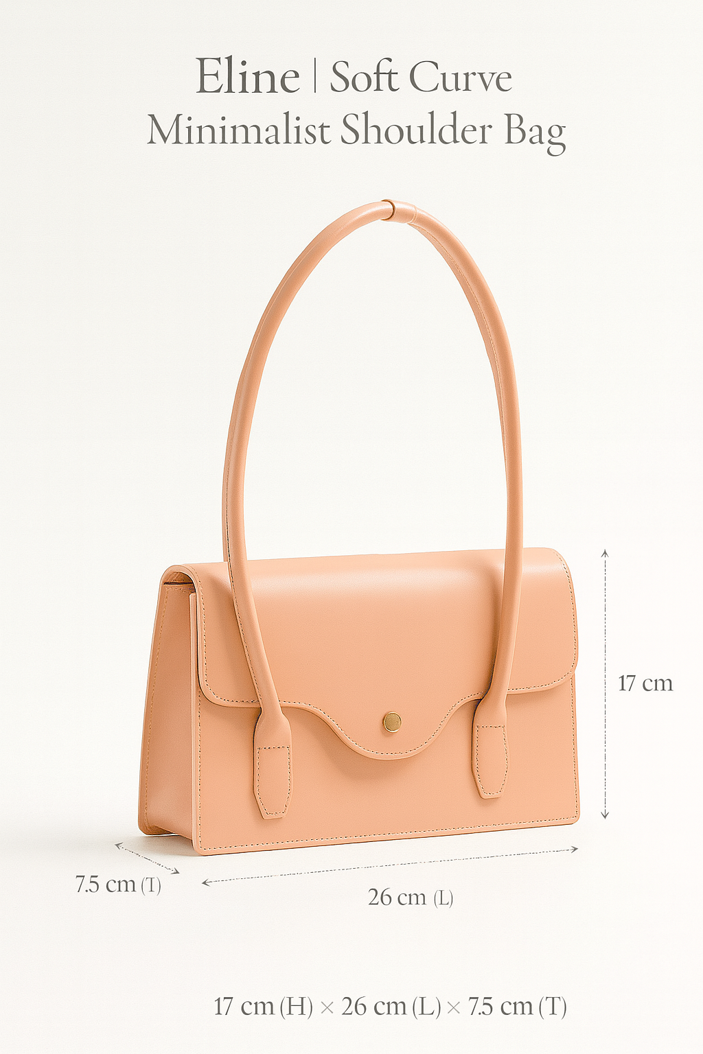 Eline | Soft Curve Minimalist Shoulder Bag