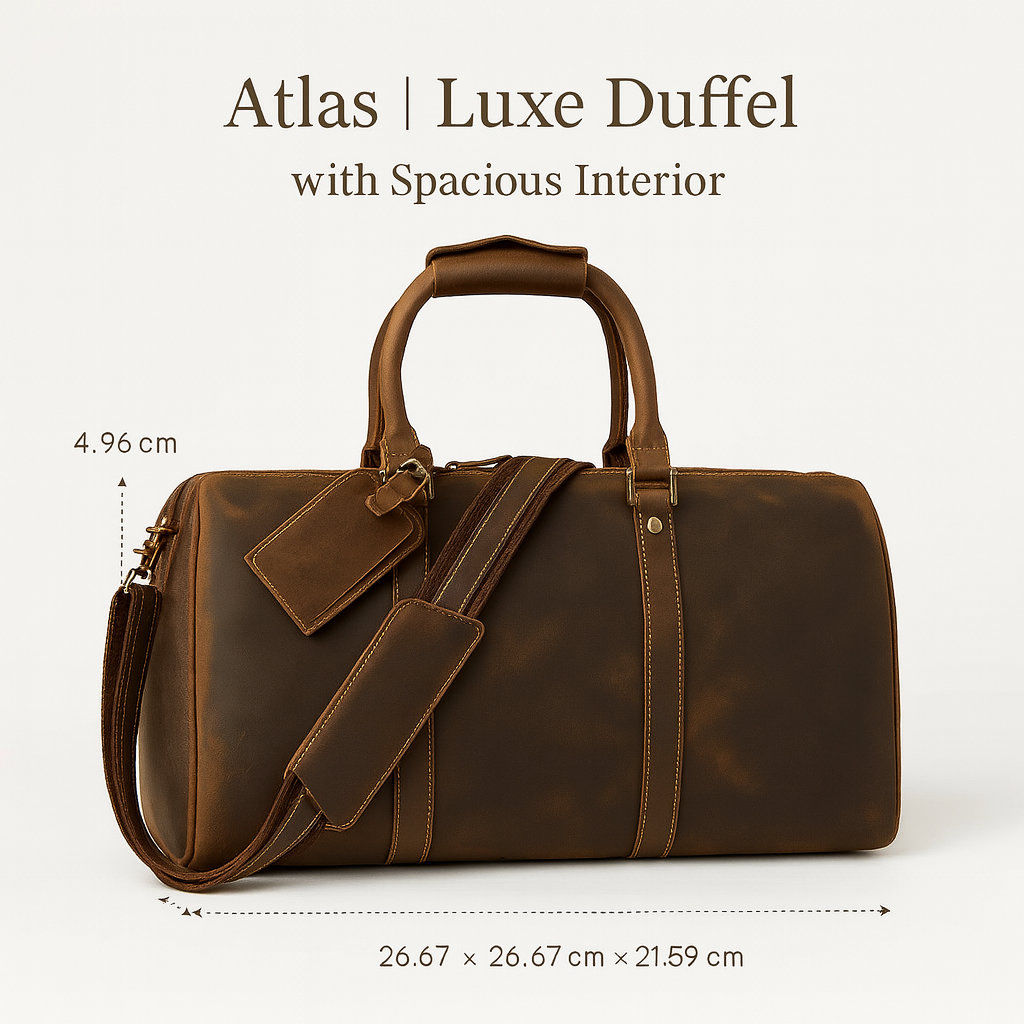 Atlas | Luxe Duffel with Spacious Interior