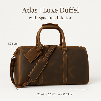 Atlas | Luxe Duffel with Spacious Interior