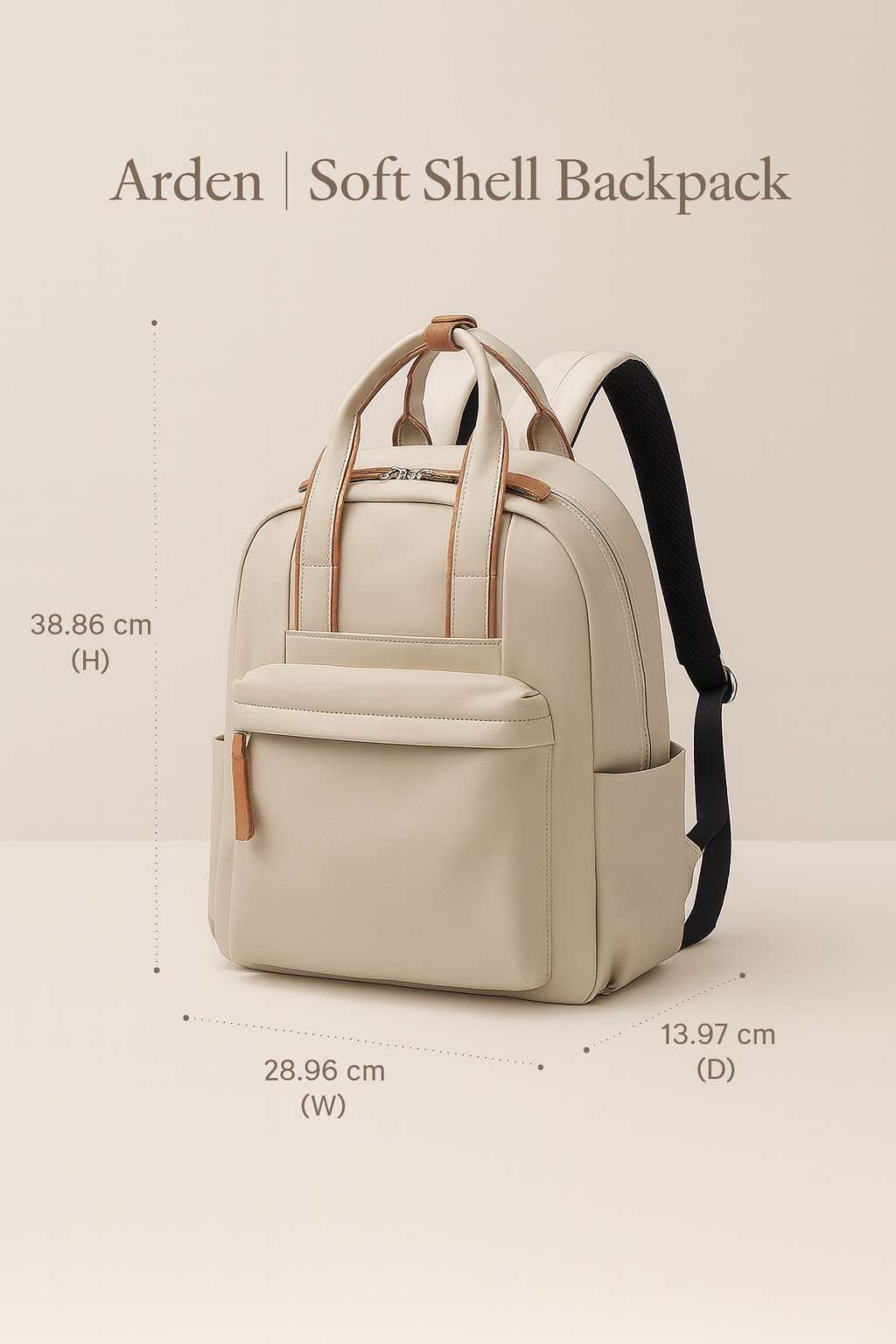 Arden | Soft Shell Backpack