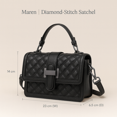 Maren | Diamond-Stitch Satchel