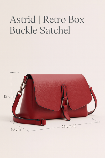 Astrid | Retro Box Buckle Satchel