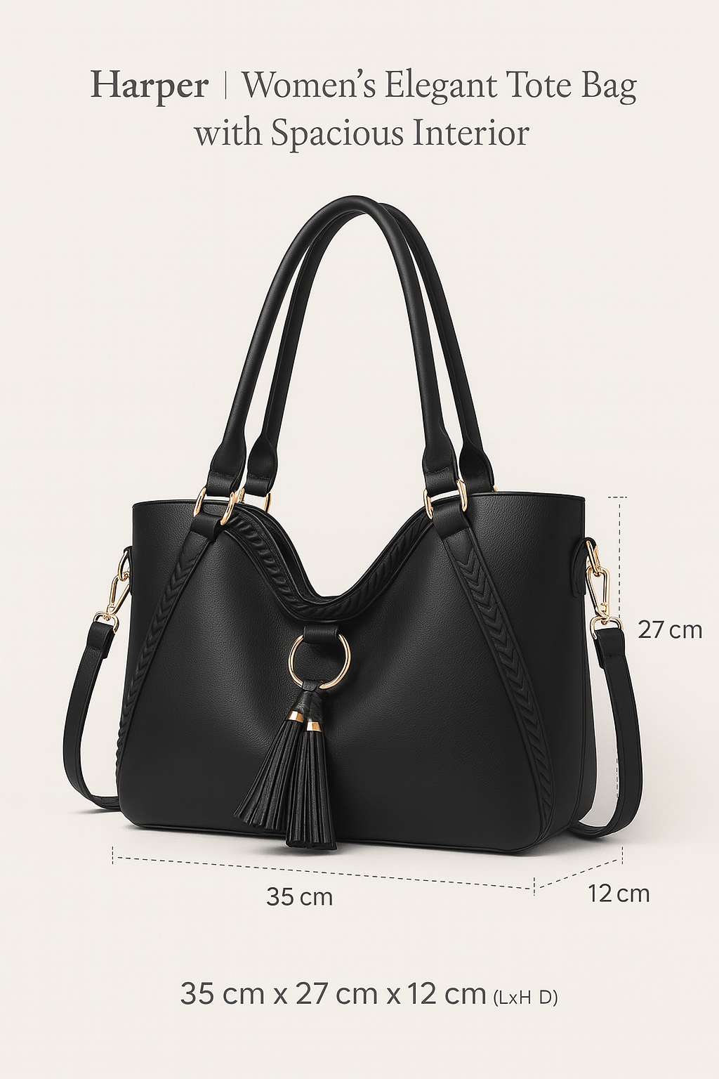 Harper | Women's Elegant Tote Bag with Spacious Interior