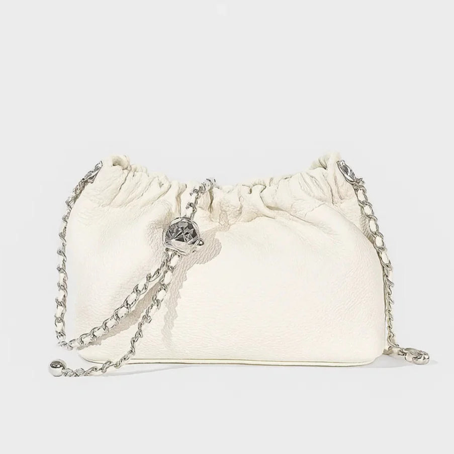 Anya | Luxe Ruched Pebble Crossbody