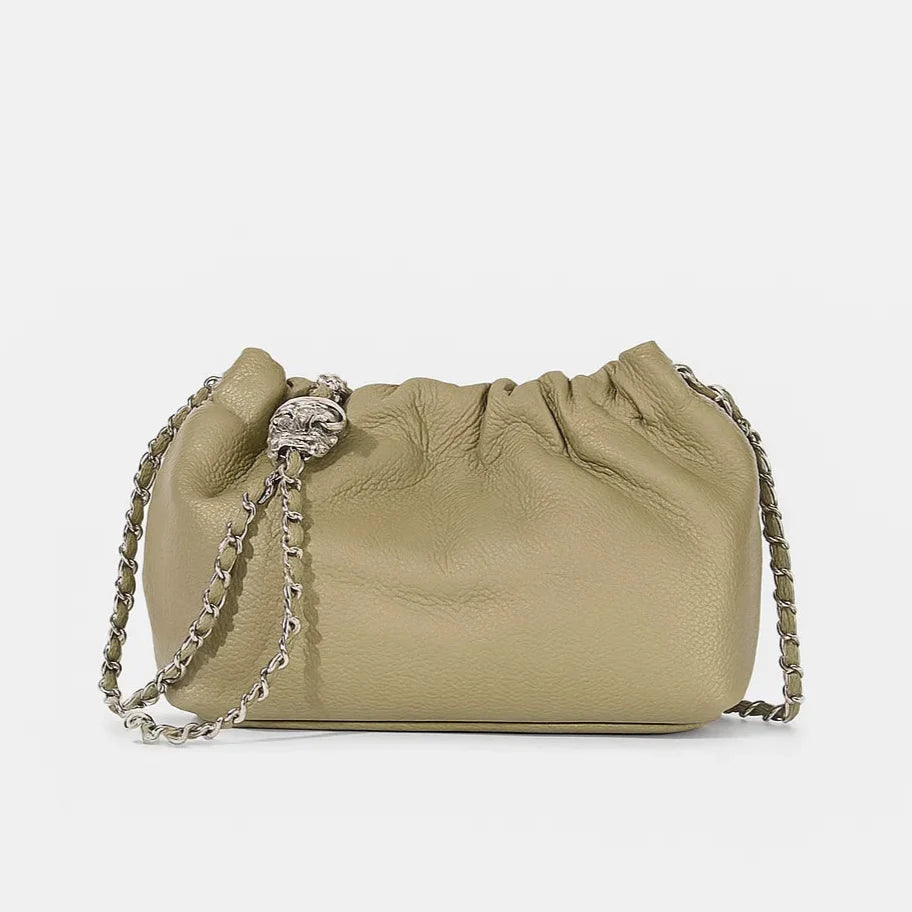Anya | Luxe Ruched Pebble Crossbody