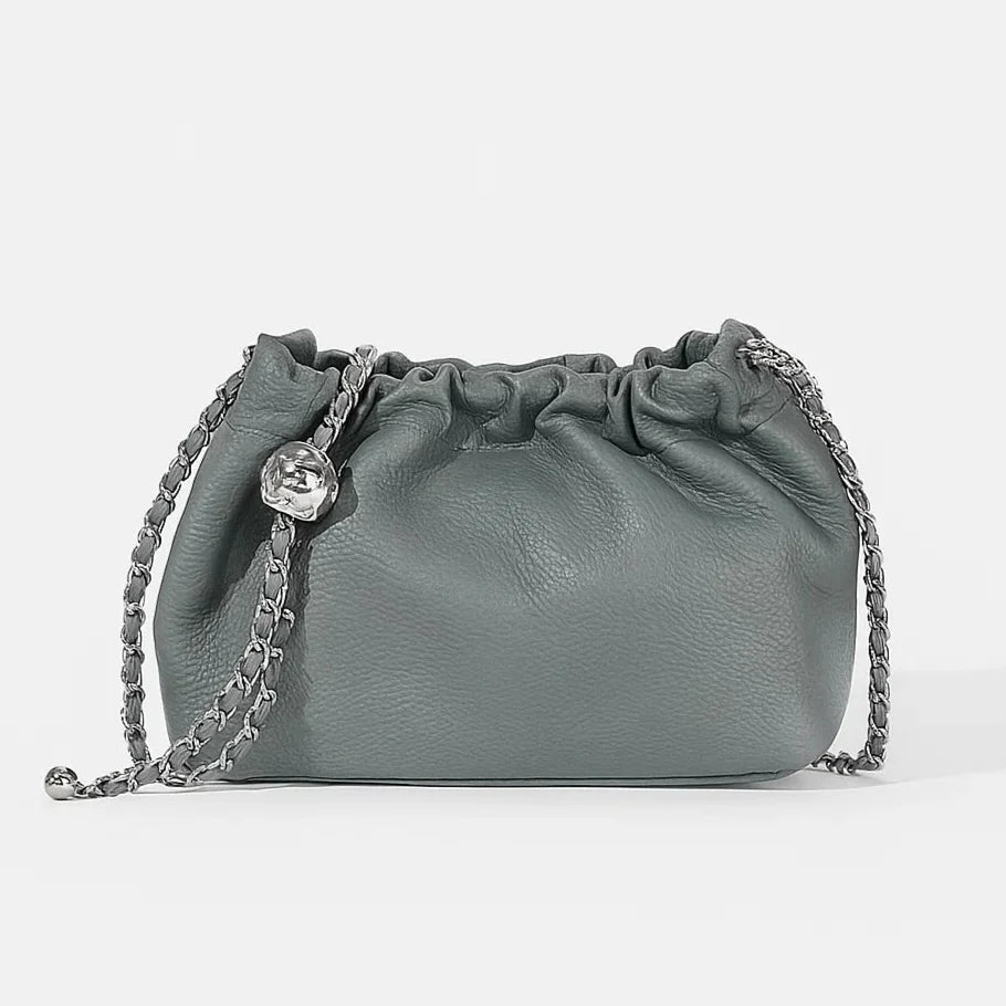 Anya | Luxe Ruched Pebble Crossbody