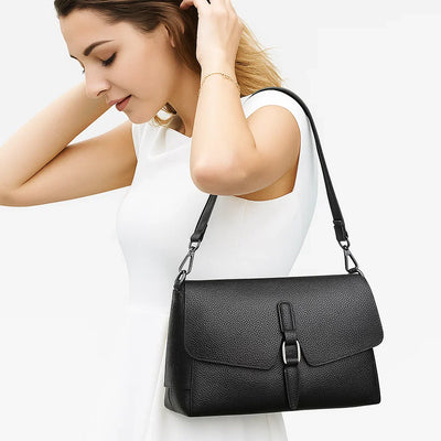 Astrid | Retro Box Buckle Satchel