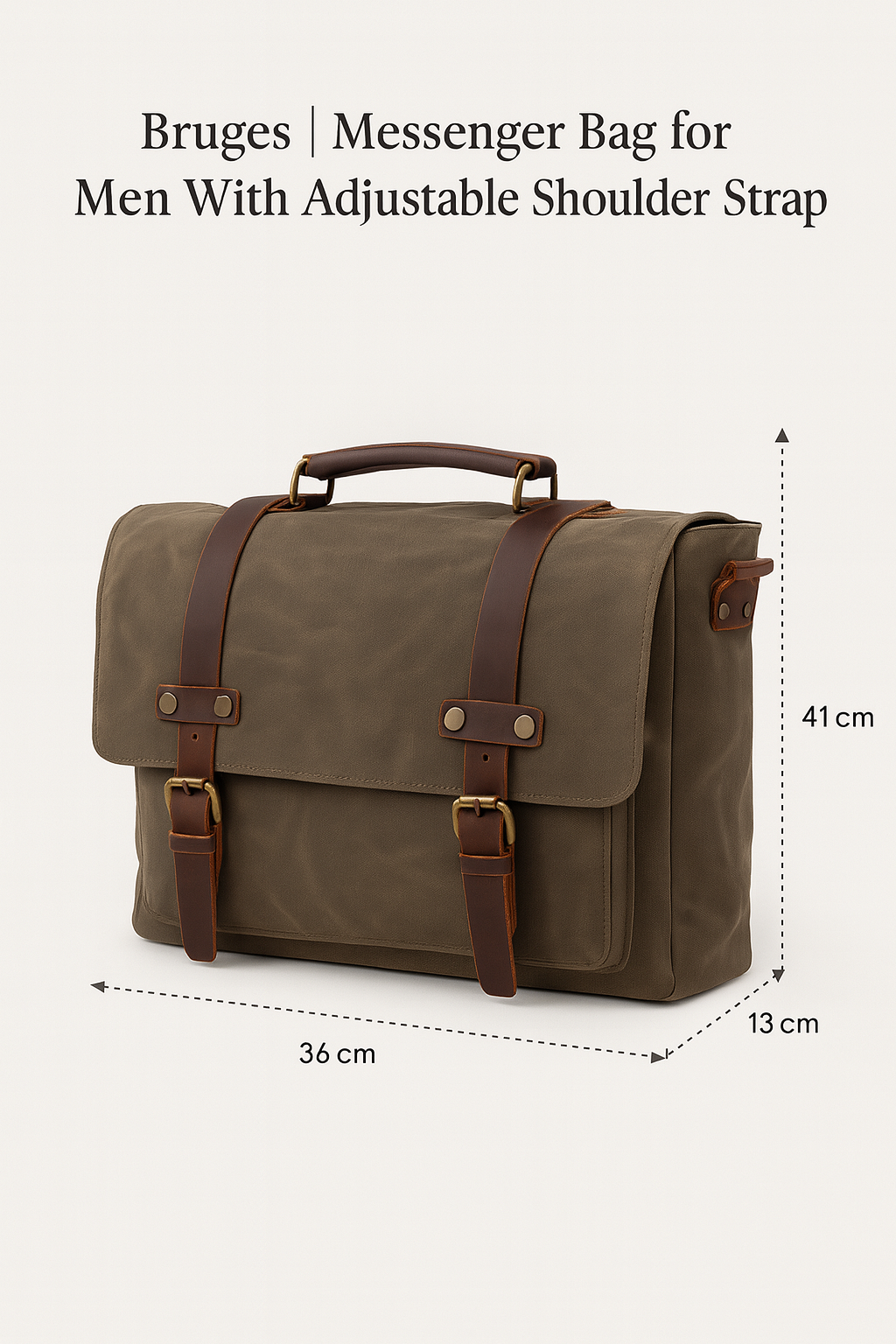 Bruges | Messenger Bag for Men With Adjustable Shoulder Strap