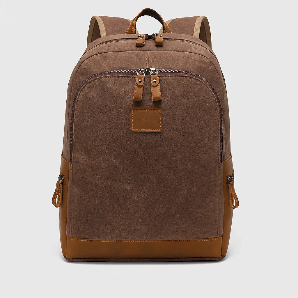 Callen | Rugged Vegan Leather Trim Daypack