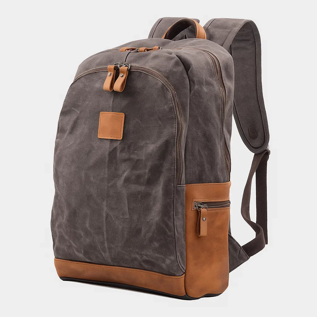 Callen | Rugged Vegan Leather Trim Daypack