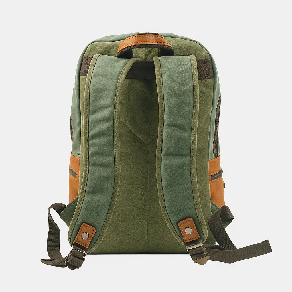 Callen | Rugged Vegan Leather Trim Daypack
