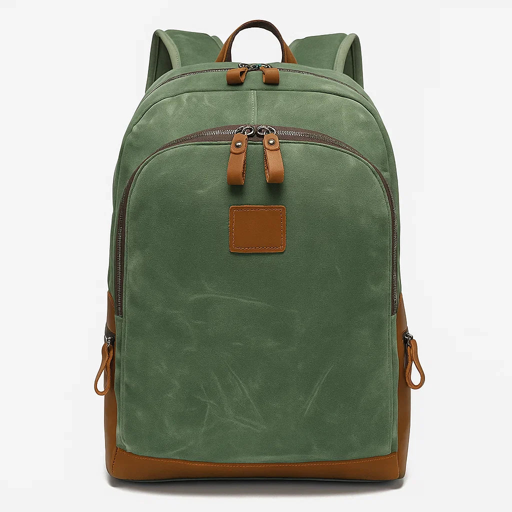 Callen | Rugged Vegan Leather Trim Daypack