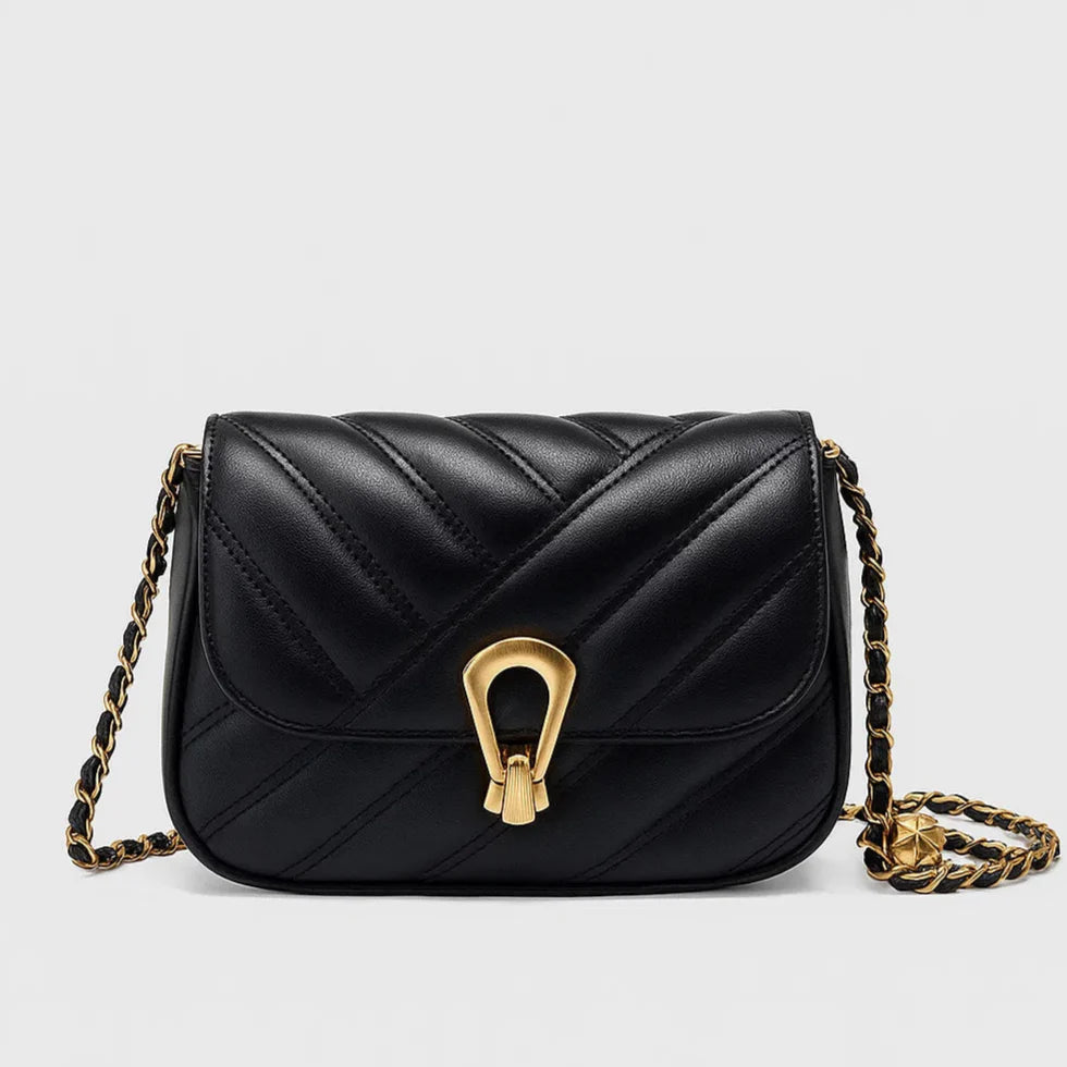 Celeste | Quilted Luxe Chain Crossbody