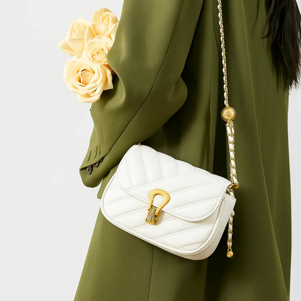 Celeste | Quilted Luxe Chain Crossbody
