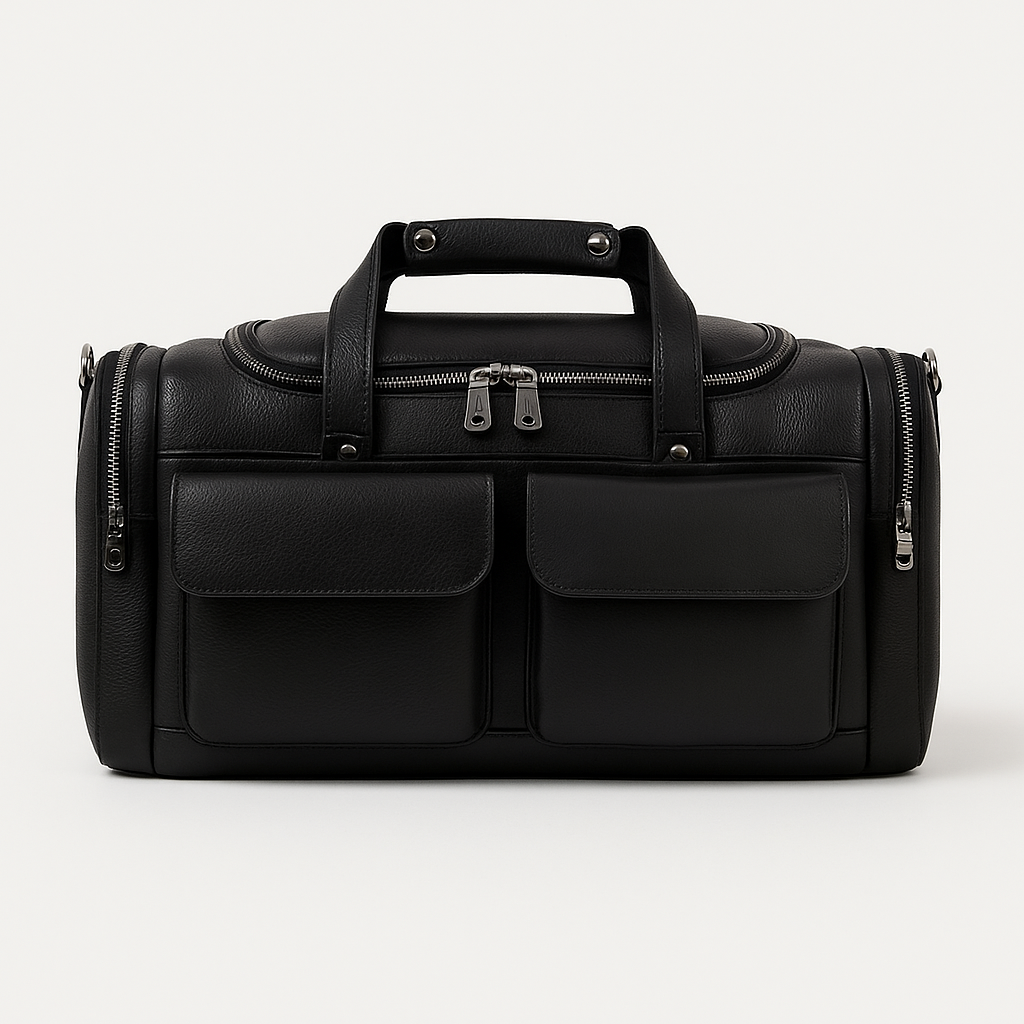 Charleroi | Black Multi-Faceted Duffel Bag