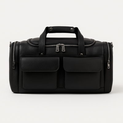 Charleroi | Black Multi-Faceted Duffel Bag