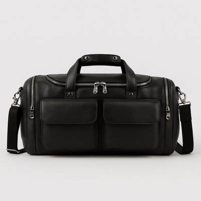 Charleroi | Black Multi-Faceted Duffel Bag