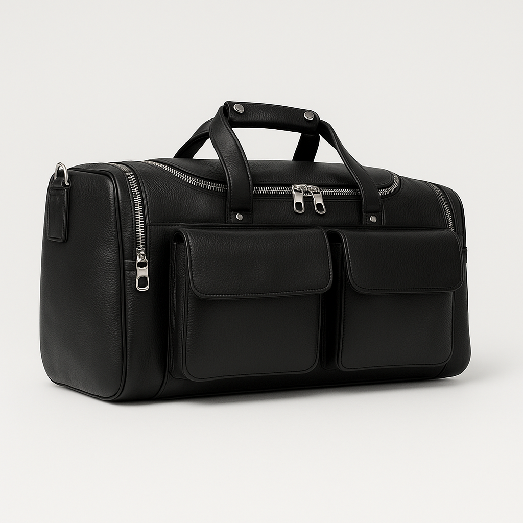 Charleroi | Black Multi-Faceted Duffel Bag