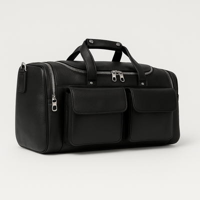 Charleroi | Black Multi-Faceted Duffel Bag
