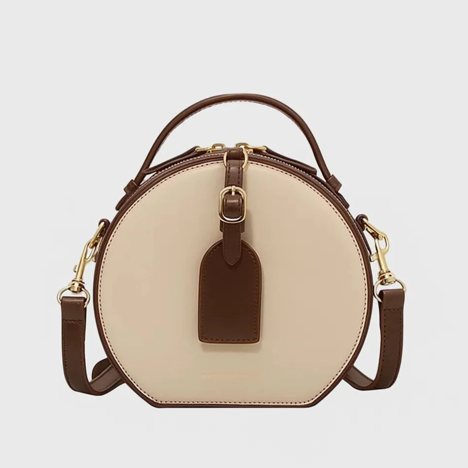 Clara | Petite Round Vegan Leather Crossbody