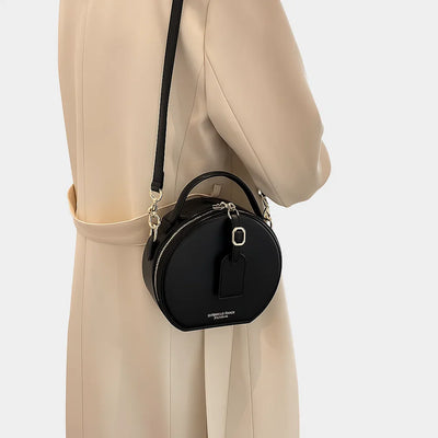 Clara | Petite Round Vegan Leather Crossbody