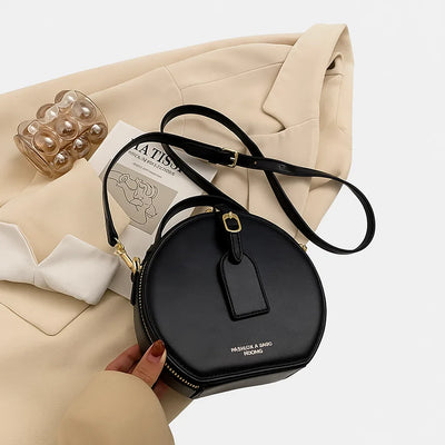 Clara | Petite Round Vegan Leather Crossbody