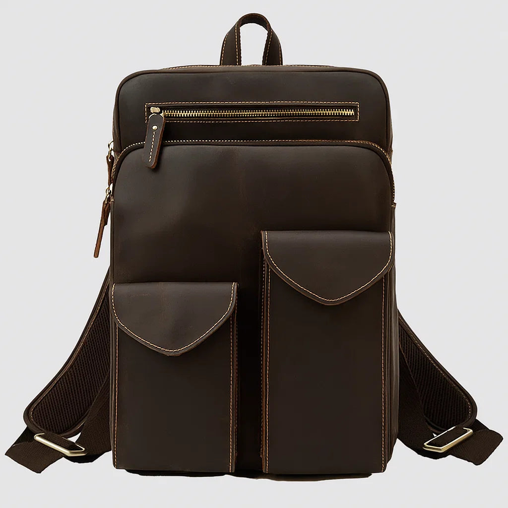 Dex | Multi-Zip Tech Vegan Leather Rucksack