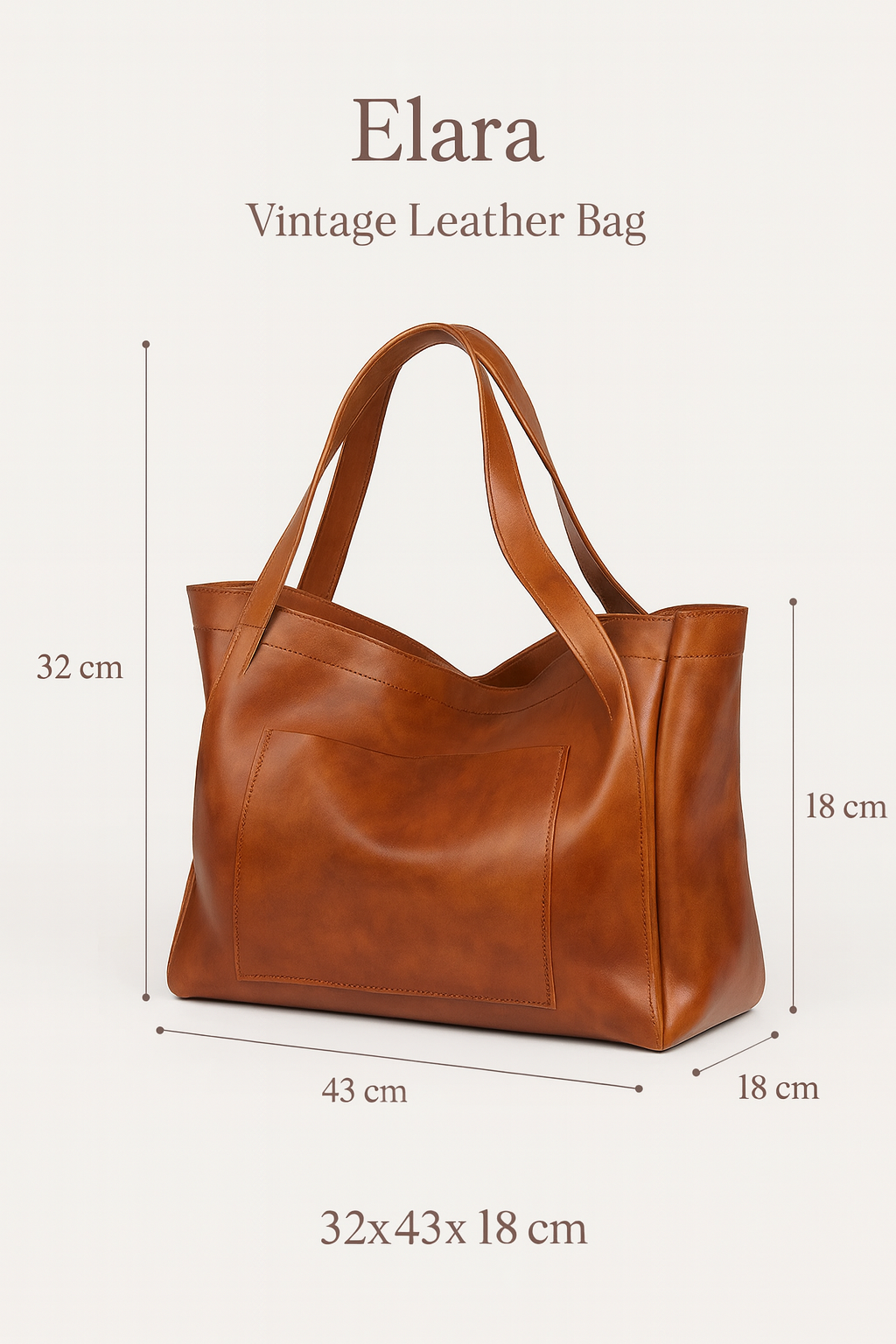 Elara | Vintage Leather Bag