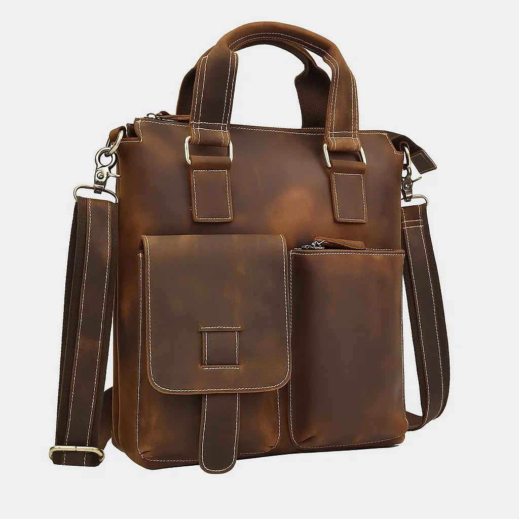 Eldric | Heritage Vegan Leather Utility Satchel