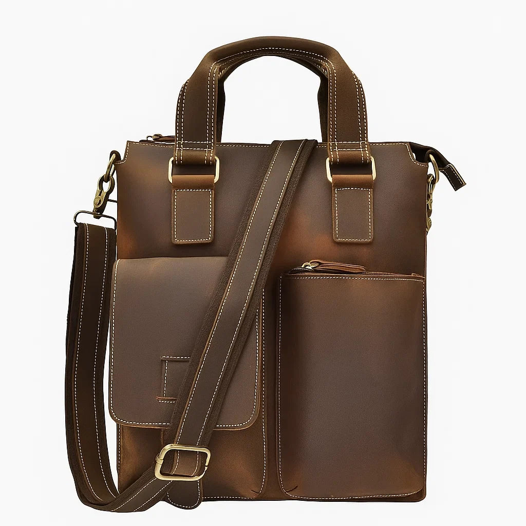 Eldric | Heritage Vegan Leather Utility Satchel