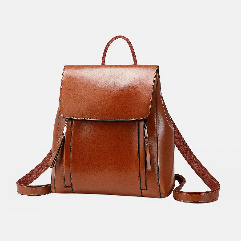 Elena | Sleek Foldover Backpack