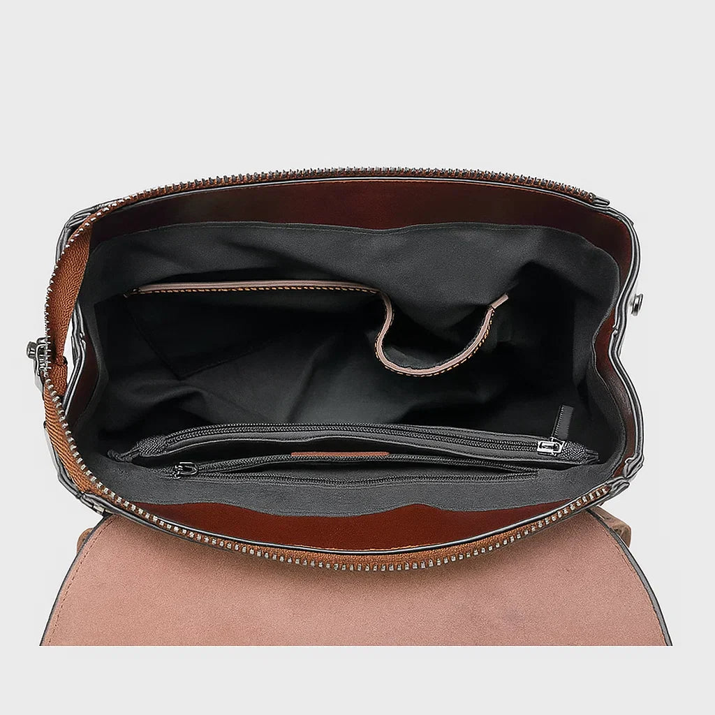 Elena | Sleek Foldover Backpack