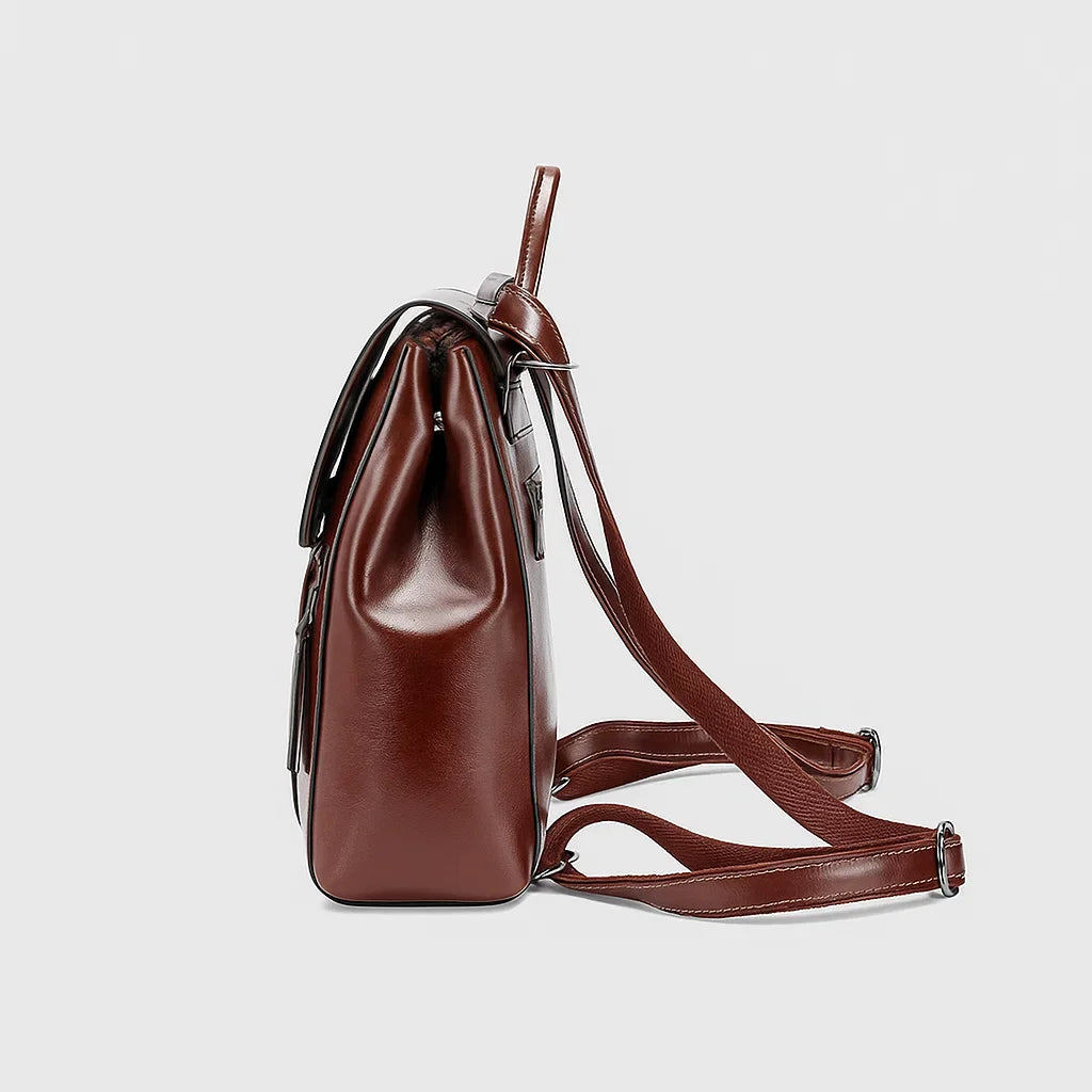 Elena | Sleek Foldover Backpack