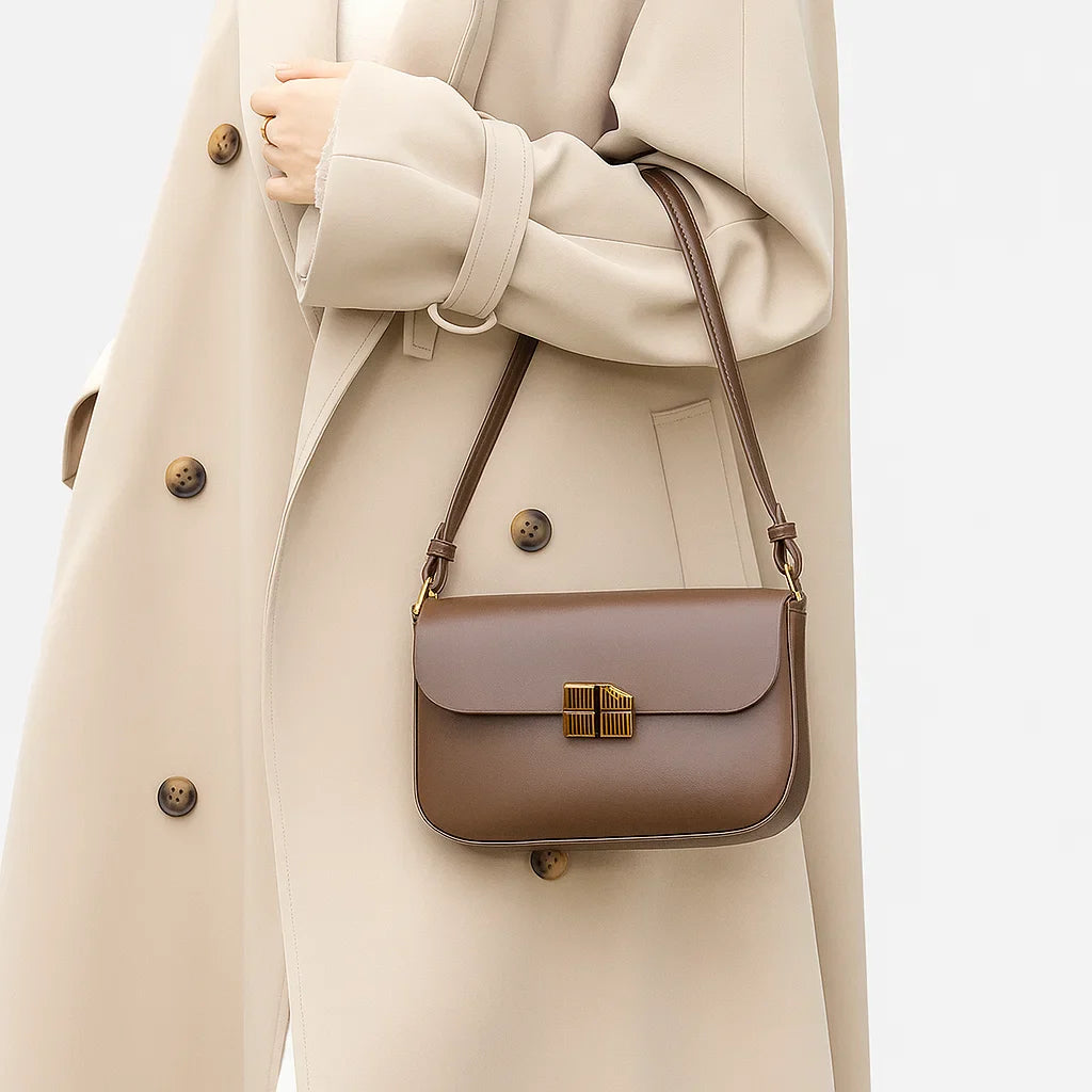 Esme | Modern Saddle Lock Bag