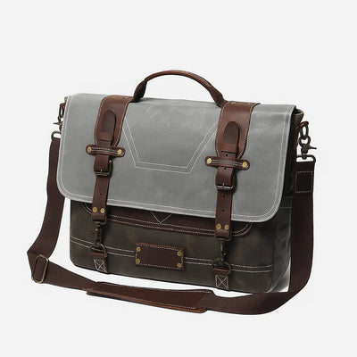 Julian | Steel Grey Field Messenger Bag