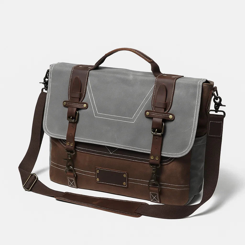 Julian | Steel Grey Field Messenger Bag