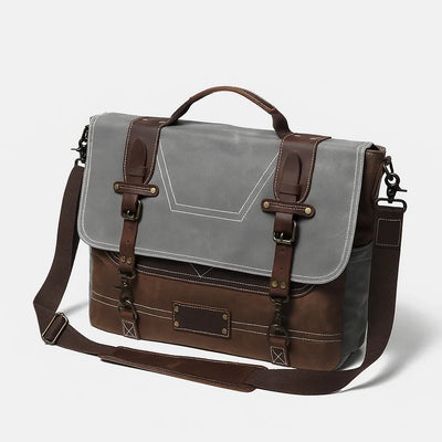 Julian | Steel Grey Field Messenger Bag